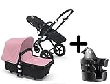 Bugaboo Cameleon 3 Stroller 2015, Black Frame and Black Base With New Extendable Sun Canopy (Soft Pi