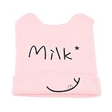 Ochine 新品 ベビー キッズ帽子 柔らかいコットン帽 ニットキャップ 長耳帽子 かわいい 子ども 女の子 男の子 春 秋 冬 シンプル 赤ちゃん 0-3歳設定