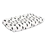 Black Cloud on White 100% Cotton Baby Changing Pad Cover by The Peanut Shell by The Peanut Shell