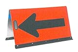 公団型高輝度矢印板 山型矢印板 オレンジ黒 SB-210SG