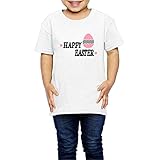 クール ボーイとガール イースター 復活祭 ポスター Ｔシャツ 体に合う White Size 3 Toddler