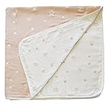 （アーネス）Arnes 主婦が選んだ 6重 ガーゼ ケット おくるみ オーガニック コットン 110cm×110cm （ブラウンスター）【保証付】