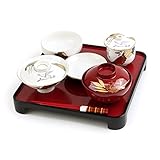 〔zu〕女の子用 九谷焼百日膳セット 「金鶴」 お食い初め