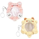 Newseego 缶バッジカバー バッジバーピンバッチ 缶バッジ 収納 缶バッジの保護カバー缶バッジカバー 最大58mm缶キーホルダー 缶バッチ 缶バッジ対応 透明 梱包 痛バッグ 丸バッジ セット 2枚 うさぎとひつじ