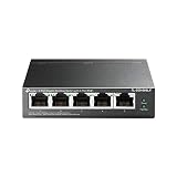 TP-Link スイッチングハブ 5ポート PoE+ (4ポートPoE+、各30Wまで) 合計40W対応 5年保証 TL-SG1005LP