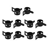 uxcell ホースクランプ スプリングクランプ エアチューブクリップ　燃料ホースパイプ用　9mm　ばねバンド式　低圧　10個入り