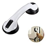 ILS - Bathroom Tub Super Grip Suction Handle Shower Safety Cup Bar Handrail