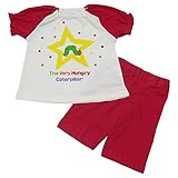 【本体綿100％】2018年 夏物 はらぺこあおむし メッシュ 星柄 半袖パジャマ THE WORLD OF ERIC CARLE レッド◇90cm