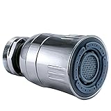 Niagara Conservation rn3126p-c 1.5 GPM Swivelデュアルスプレーキッチン節水エアレーター、標準、クローム