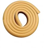 EOZY 赤ちゃんケガ防止 2M コーナーガード コーナークッション 高弾力 自由に作れます DIYツール 子育て応援 ベビーに テーブル ベッド柱の角にも (S, 黄褐色)