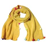 Goenn かわいい ベビー 赤ちゃんマフラー 防寒 冬 しもやけ 対策 キッズ子供用 誕生日 お祝い プレゼント 公園 お出かけ お散歩 (イエロー)