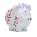 (Magic Fairy Castle) - Bank FANCY FAIRY CASTLE PIGGY BANK Ceramic Crown Money Saver 36847