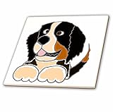CT _ 200100 All Smilesアート犬 – かわいいBernese Mountain Dog Art – タイル 8" ct_200100_3