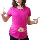 Zhuhaitf 面白いプリントTシャツ Casual Womens Maternity Funny of Pregnancy Baby Designer t shirt for Special