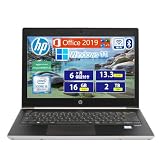 【整備済み品】 HP ノートパソコン ProBook 430 G5 第8世代 Core i5/13.3インチHD/Windows11 Pro/MS Office2019/WEBカメラ/WIFI/Bluetooth/USB3.0/Type-c/HDMI/指紋センサー/日本語キーボード(整備済み品) (メモリー16GB, SSD2000GB)