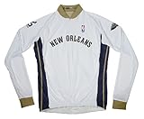NBA New Orleans Pelicansメンズ長袖サイクリングジャージー XL ホワイト