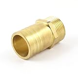 uxcell　ホースパイプ　カプラー　継手　コネクター　バルブ　オススレッド　32mm直径