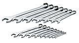 SK 86014 SuperKrome 16 Piece 6 Point 1/4-Inch to 1-1/4-Inch Combination Wrench Set [並行輸入品]