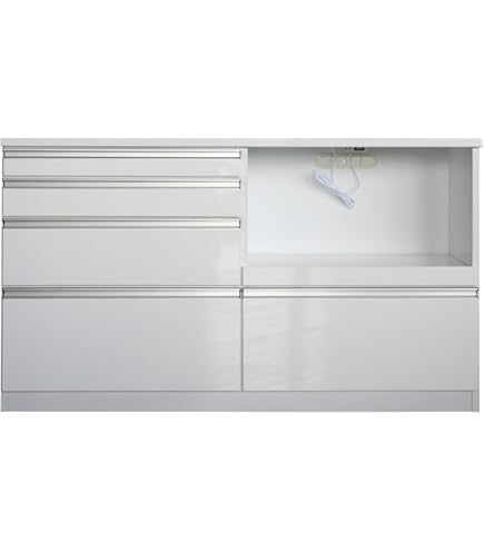 Amazon.co.jp: キッチン収納 カウンター 140 カウンター 完成品
