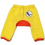 Mademoiselle papillon モンキーパンツ スワローワッペン 7分丈 【イエロー:80】