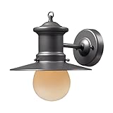 ELK 42405/1, Maritime Outdoor Wall Sconce Lighting, Graphite [並行輸入品]