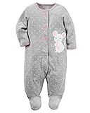 カーターズ Carter's 正規品 カバーオール 足つき 長袖 タオル生地 足つき☆ねずみ☆　 6M （65-70cm）