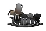 FireSkape Unique Amish Crafted Brown Maple Airplane Rocker Heirloom Toy In Black [並行輸入品]