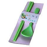 Kids Children Early Learning Flatware Traning Cutlery Set Coffee Spoon Chopsticks for Baby by COFFLE
