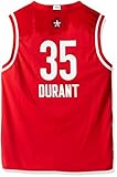 NBAオールスターWestデュラントKレプリカジャージーCloths , Large ( 14 – 16 )、レッド