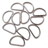 Ｄカン 内径 25mm 20個 シルバー 補修 手芸 リュック かばん バッグ ショルダー ベルト パーツ レザークラフト ハンドメイド dカン