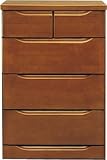 シック 幅60cm 4段ミニチェスト ブラウン 完成品