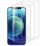 JETech iPhone 12/12 Pro (6.1インチ専用) 全面保護フィルム 9H強化ガラスフィルム ケースに干渉なし HDクリア 3枚セット