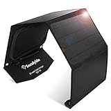 Sorulykin 30w携帯用ソーラー充電器、折りたたみ式ソーラーパネル(2つのusbポート)、5 v-18v電子機器、iphone、ip