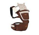 i-angelアイエンジェルヒープシートキャリアサドル多目的おくるみおんぶ子守帯動物のパターンココアブラウンSG認証/メーカー保証