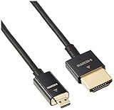 エレコム micro HDMI ケーブル 1.5m 4K × 2K対応 スーパースリム ブラック CAC-HD14SSU15BK
