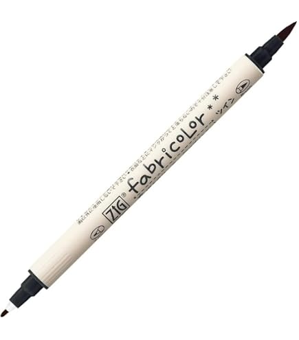 Amazon.co.jp: 呉竹 布用ペン ZIG ファブリカラーツイン ダーク