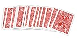 RED Back BLANK Face Magic Playing Cards by Bicycle by Royal Magic