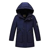 Kayiyasu キッズダウンコート ジュニアダウンコート 男の子ダウンジャケット おしゃれ 子どもダウンジャケット ロングダウンコート フード付き 厚く ボーイズジャケット ボーイズコートbbxx-