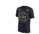 Authentic &公式ライセンスVillanova Wildcats 2018年NCAAのバスケットボールNational Champions Locker Room Tシャツ – ネイビー L