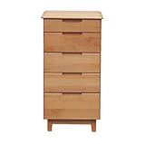 チェスト 44cm ナチュラル サイド サイドチェスト サイドワゴン 木製 アンティーク調 本 家具 型番: 09K