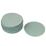 uxcell サンディングディスク 　サンドペーパー　サンドペーパーシート　50枚入り　ライトブルー　炭化ケイ素　3000グリット　101.6mm