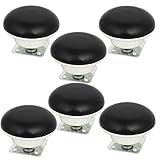 uxcell 家具滑りキャスター マッシュルーム形状 カーペットプロテクター グライダー 6個入り