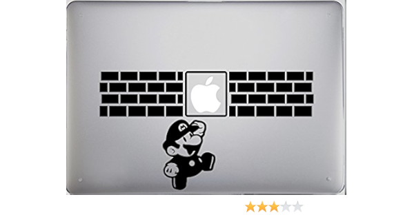 Apple Macbook マックブック ステッカーmacbook Decal Sticker マリオ Mario 1 黒 並行輸入品 Young Vinyl ノートパソコンスキンシール 通販 Amazon