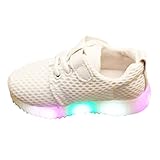 シューズ LEDスニーカー LEDシューズ 光る靴 発光モード 超可愛い スポーツシューズ ボーイズ ガールズ 子供用 カジュアル シューズ hibote ホワイト 内径14.1cm