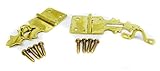2pc。gothic-style brass-platedボックスラッチネジで