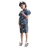 922810J 千鳥 甚平 子供 キッズ ジュニア 男の子 [スペースデザイン] SPACE DESIGN 150cm