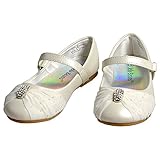 フォーマル靴 フラット シューズ 女の子 パール/アイボリー jb-cocoma 9/16.5cm