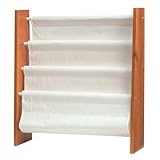 永井興産　ines（アイネス）　キャンバスマガジンラック/本棚/北欧風/ラック/収納/雑誌/ブックスタンド/木製/布【37191】 (M)