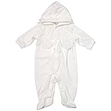 【お宮参り退院時用】ベロア足袋付カバーオール（フード付き） (70ｃｍ)