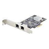 StarTech.com ネットワークアダプターカード／PCI Express x2／2ポート／2.5G／マルチギガビットイーサネット／2.5GBASE-T & NBASE-T／ジャンボフレーム／各種OS対応／PC パソコン用 PCIe LANカード／デュアルRJ45拡張 インターフェース ボード NIC PR22GI-NETWORK-CARD
